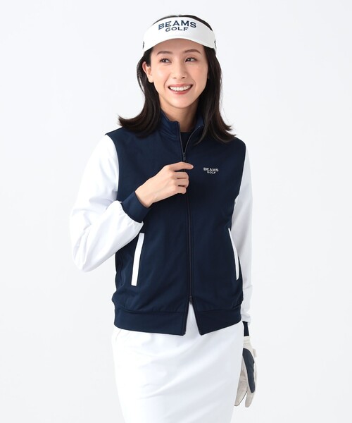 BEAMS GOLF ブルゾン アウター 「撥水/伸縮性」「WOMEN」 PURPLE