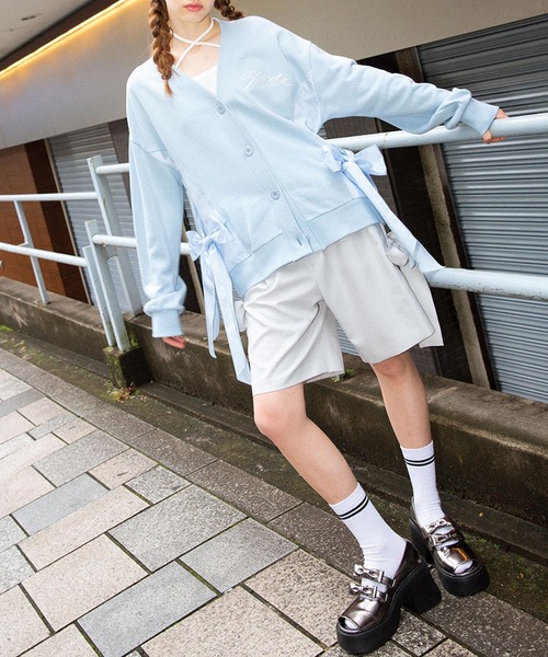【MILK】ひざ丈パンツ　リボンパンツ MILK】ひざ丈パンツリボンパンツ