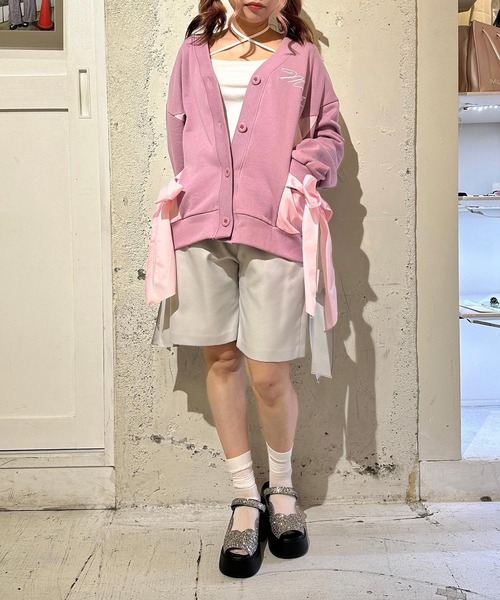 【MILK】ひざ丈パンツ　リボンパンツ MILK】ひざ丈パンツリボンパンツ
