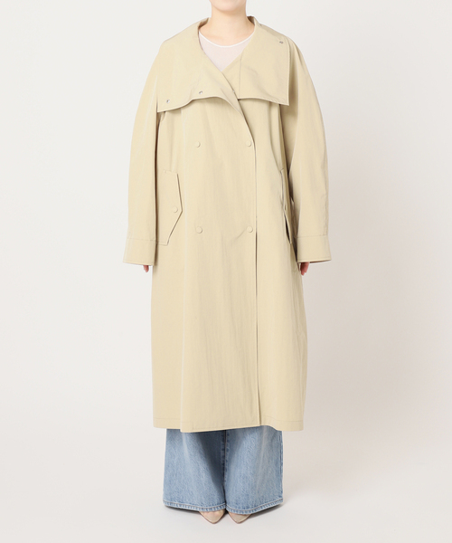 美品　 Plage プラージュ【R’IAM】トレンチベスト ベージュ　38 plage トレンチコート コート R'IAM LOOSE レディース