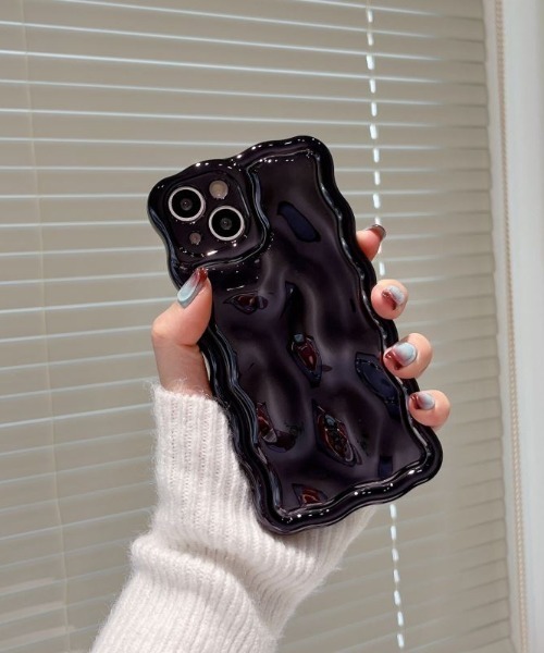 iPhone - ウメ iPhone 16 耐衝撃ハイブリッドケース 「Cleary」 ライトグレー