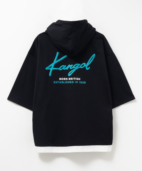 KANGOL パーカー フェイクレイヤードTパーカー メンズ