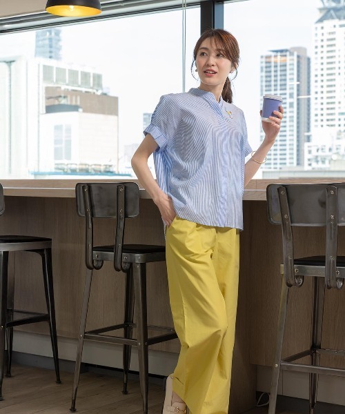 STUDIO PICONE（スタジオピッコーネ） ブラウス シャツ 半袖 コットン