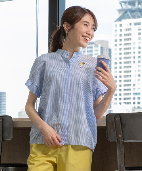 STUDIO PICONE（スタジオピッコーネ） ブラウス シャツ コットン×麻