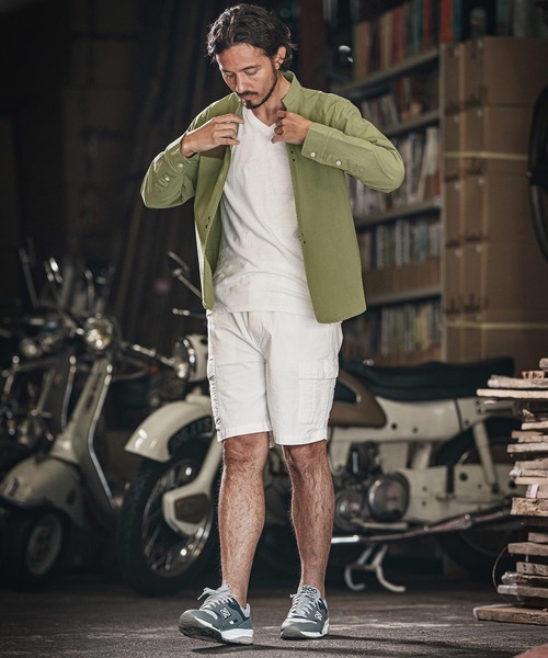 wjk reluxe シャツ ms5984-ripstop no collar hook shirts ノーカラー