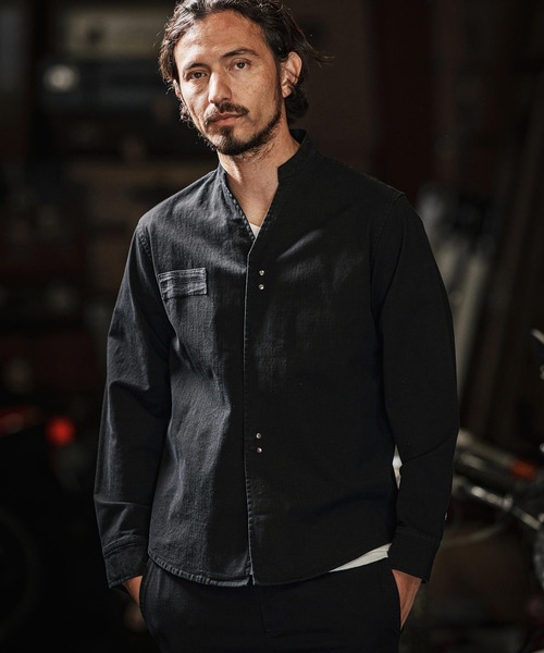 ブレシア　長袖 オーバーサイズレーヨンロゴ長袖シャツ | BALENCIAGA