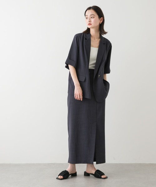 【cherry 】【SENCE OF PLACE】リネンライクジャケット UR TECH DRYLUXE』リネンライクジャケット[AAA5-27A108]｜URBAN