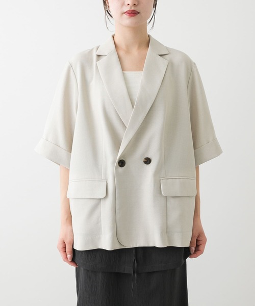 【cherry 】【SENCE OF PLACE】リネンライクジャケット UR TECH DRYLUXE』リネンライクジャケット[AAA5-27A108]｜URBAN
