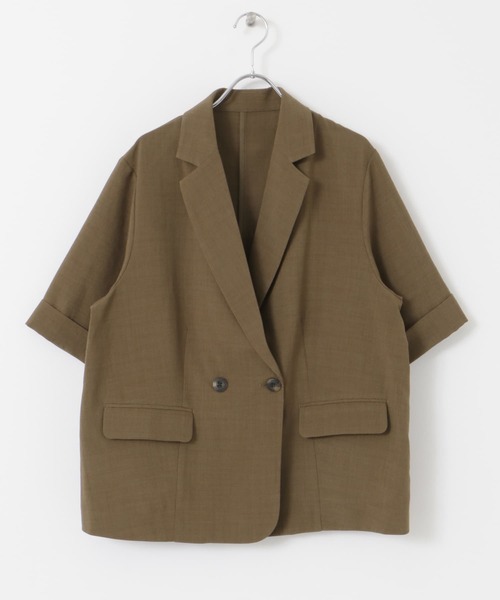 【cherry 】【SENCE OF PLACE】リネンライクジャケット SENSE OF PLACE｜『UR TECH DRYLUXE』リネンライクジャケット