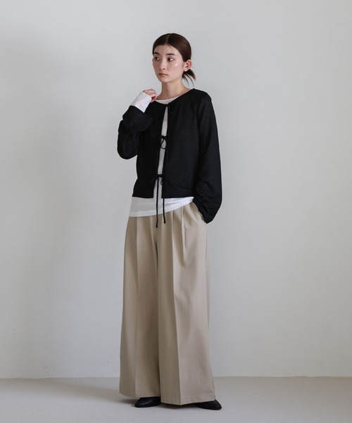 select MOCA（セレクトモカ） tシャツ 2WAYリボンスラブシアートップス