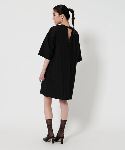 ビューティー&ユース ユナイテッドアローズ　バックベルト ミニワンピース BEAUTY＆YOUTH UNITED ARROWS ワンピース コットンナイロン