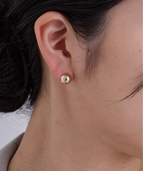 【落ち着いた印象】シングル イヤリング ops petite earring イヤリング 落ちにくい ミニマル 真鍮