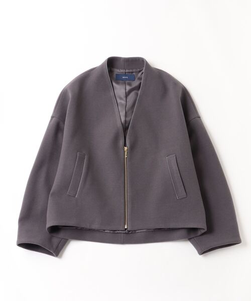 SHIPS（シップス） ジップアップブルゾン ONE SIZE チャコールグレー