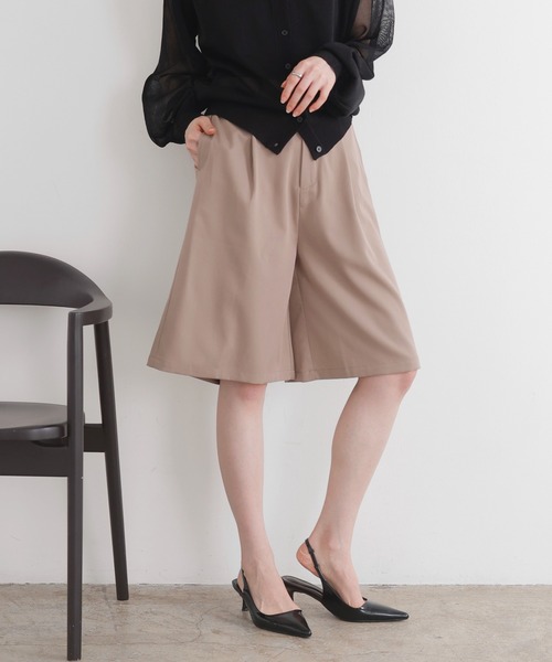 H264◾️クロエ　ハーフパンツ　コットン　シルク シルク&ウールのふんわりあったかはらぱん ロング丈