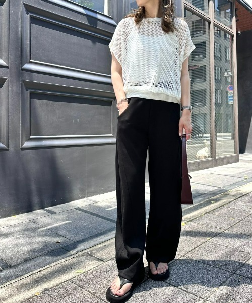 T.japanカーブパンツブラック 新品未使用 パンツ パネルラインカーブパンツ レディース : ZOZOTOWN Yahoo