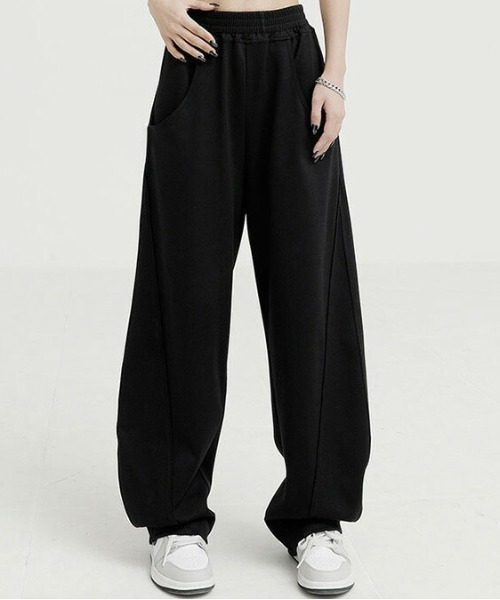 パネル　ストレートパンツ パンツ パネルラインカーブパンツ レディース : ZOZOTOWN Yahoo!店