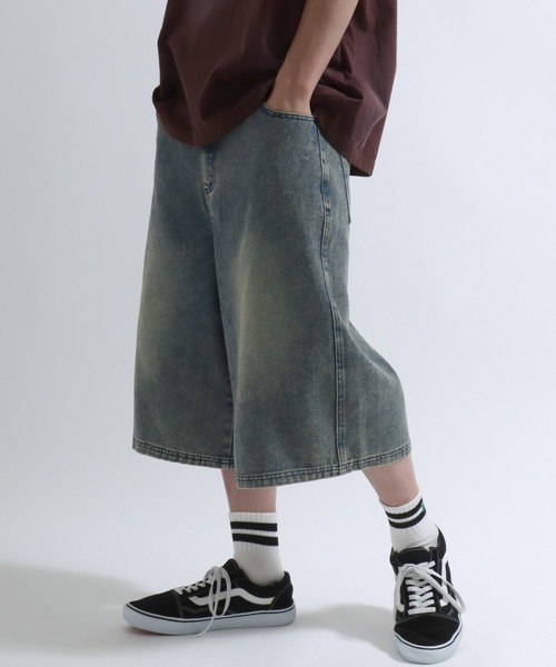 正規品即発VERMO ワイドショーツデニム　サイズ26 ZIPワイドハーフデニムパンツ – WEGO ONLINE STORE