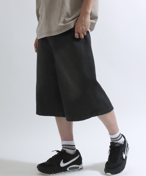 NECOYEP デニムハーフパンツ ルーズフィットジーンズ ショーツ NECOYEP デニムハーフパンツ ルーズフィットジーンズ ショーツ