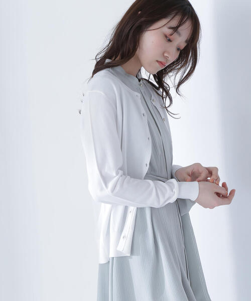 カーディガン レーヨンナイロンボレロカーディガン レディース レーヨンナイロンボレロカーディガン|ANAYI OFFICIAL ONLINE