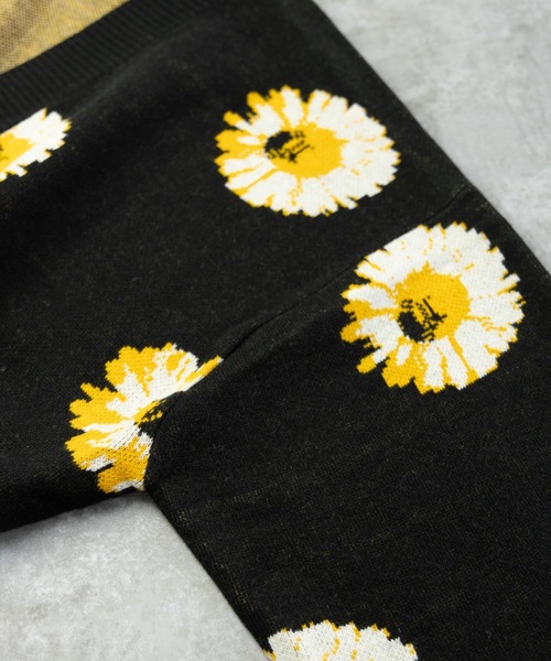 「NYLAUS」 「patina」ニットカーディガン M イエロー メンズ_画像6