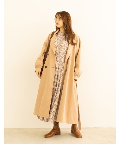 chocomee」 トレンチコート ONESIZE ベージュ レディース : ZOZOTOWN