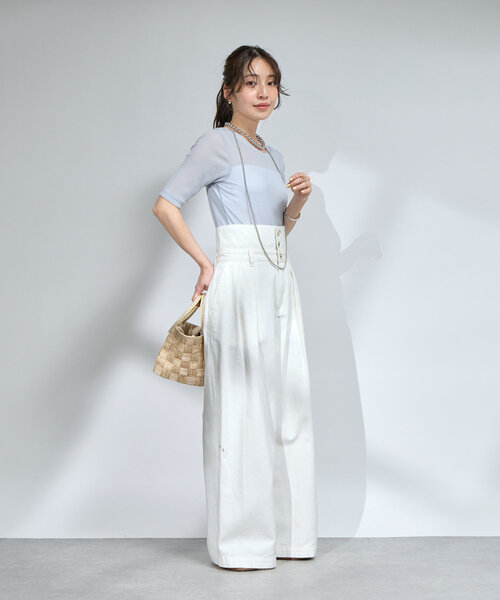 La boutique Bonbon tシャツ 「着回し力抜群」シアーテレコ5分袖