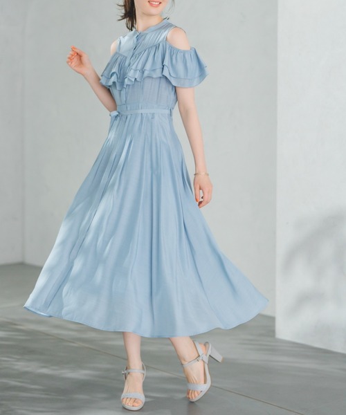 日本未入荷♪Monsoon*ラッフルデザインワンピース MISCH MASCH ワンピース 2025春夏新作 オープンショルダー