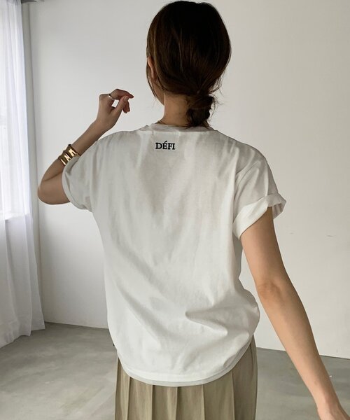 美品　ビジューTEE グレー　フリーサイズ DOUDOU｜【完売カラー再追加!】DビジューTEE | Rakuten Fashion(楽天