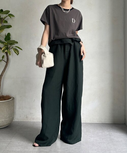 tシャツ 「完売カラー再追加！」DビジューTEE レディースの画像