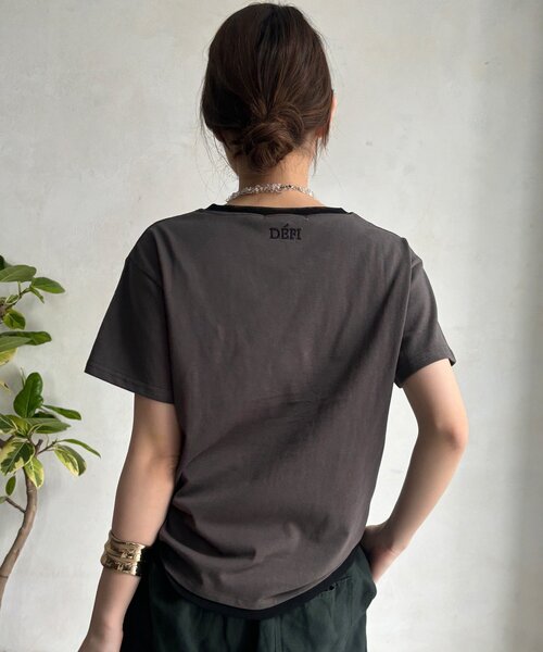 tシャツ 「完売カラー再追加！」DビジューTEE レディースの画像