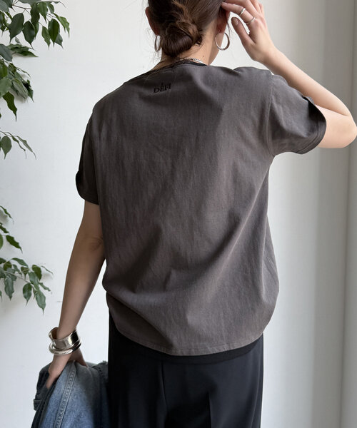 tシャツ 「完売カラー再追加！」DビジューTEE レディースの画像