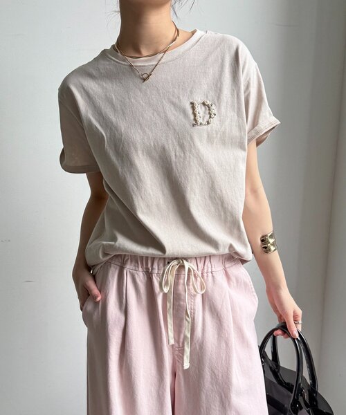 DouDou（ドゥドゥ） tシャツ 「完売カラー再追加！」DビジューTEE