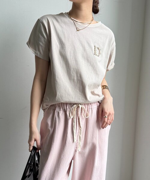 DouDou（ドゥドゥ） tシャツ 「完売カラー再追加！」DビジューTEE
