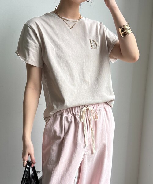 DouDou（ドゥドゥ） tシャツ 「完売カラー再追加！」DビジューTEE