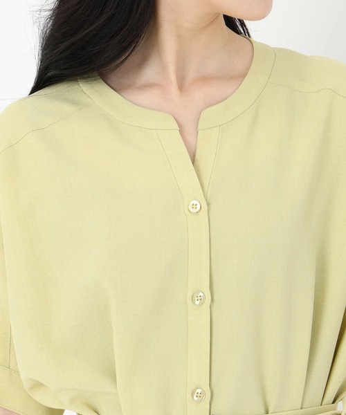 STRAWBERRY-FIELDS　コーラルリーフ　ワンピース　刺繍　日本製 ストロベリーフィールズSTRAWBERRY-FIELDSフロントリボンワンピース