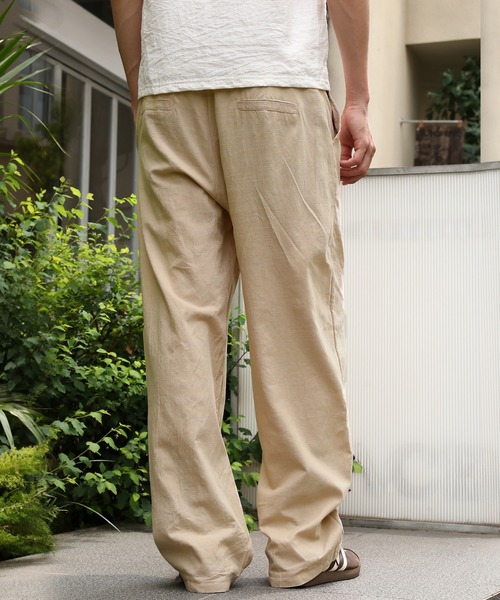 Cloudstyle ワイドパンツ スラックス 「Cloudstyle」リネン コットン