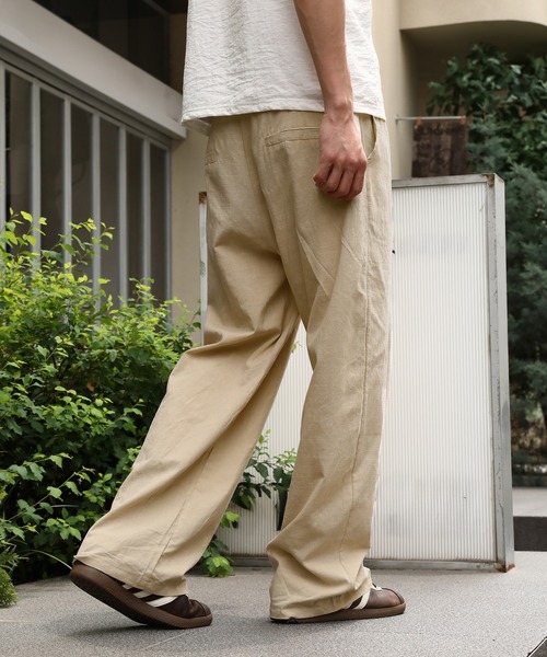Cloudstyle スラックス 「Cloudstyle」リネン コットンスラックス
