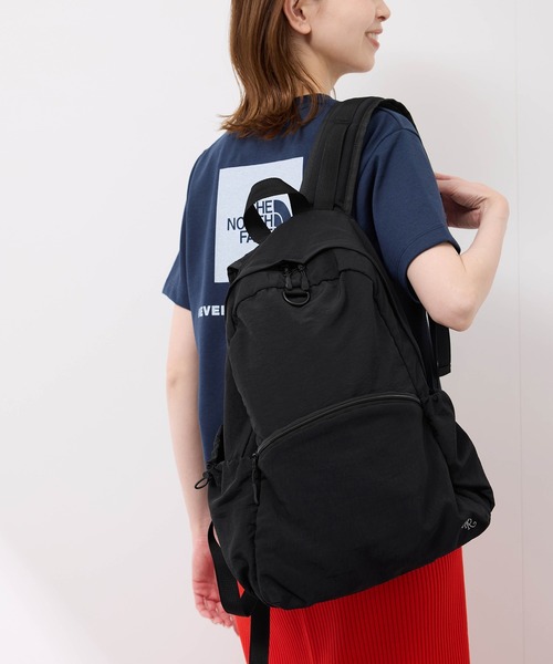 新品タグ付き　黒　ブラック　ドロストポケット リュック ROPE' PICNIC デイバック リュック 「はっ水」キャリーオン可能