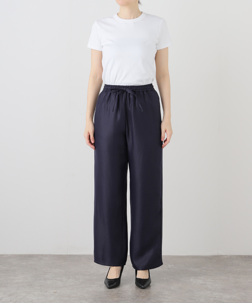 SLOBE IENA パンツ シャイニーイージーパンツ レディース