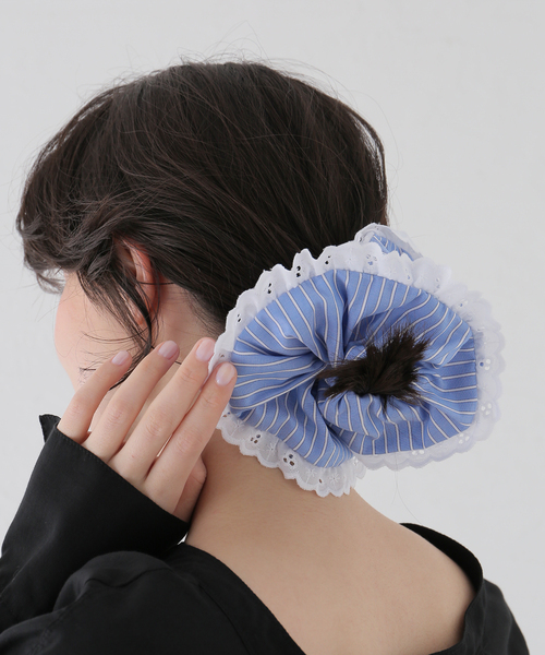 【新品未使用】ロンハーマン購入Pien Scrunchie シルバーシュシュ s-4011000206_021-1.jpg?1733533895