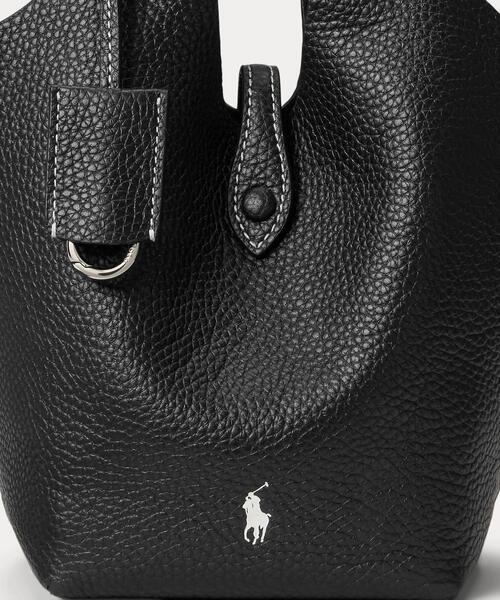 POLO RALPH LAUREN トートバッグ Polo Play レザー スモール