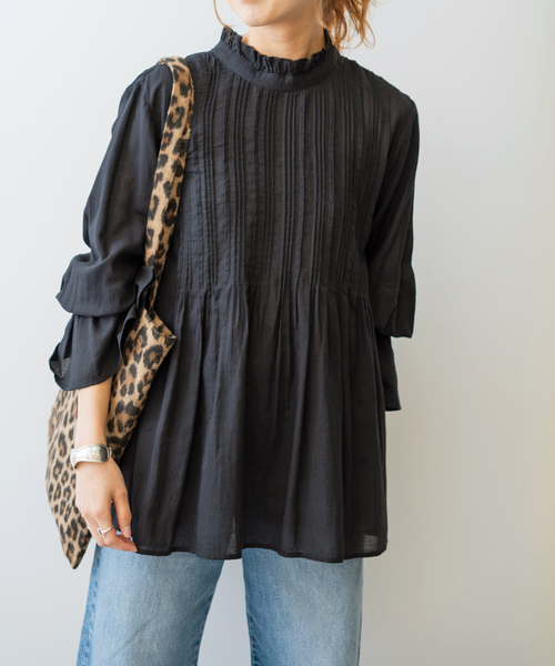 「Spick & Span」 長袖シャツ FREE オレンジ レディース Spick＆Span 「Spick & Span」 長袖チュニック FREE オレンジ