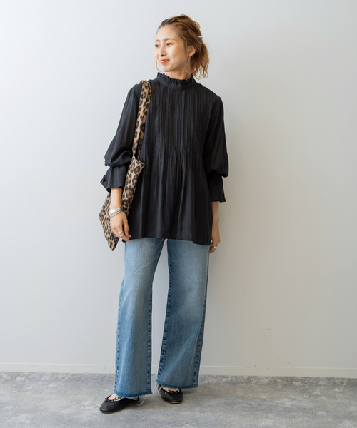 「Spick & Span」 長袖シャツ FREE オレンジ レディース Spick＆Span 「Spick & Span」 長袖チュニック FREE オレンジ