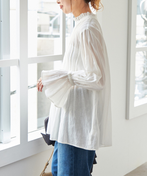「Spick & Span」 長袖シャツ FREE オレンジ レディース Spick＆Span 「Spick & Span」 長袖チュニック FREE オレンジ