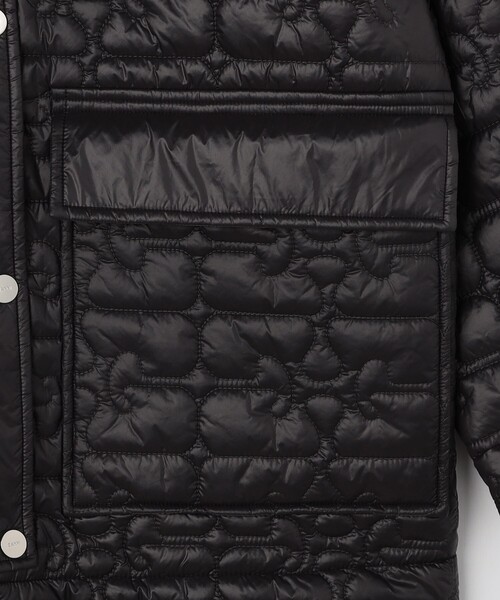 ブルゾン アウター GANNI/ガニー Shiny Quilt Midi Jacket / W0343 / シャイニーキルトミディジャケットの画像
