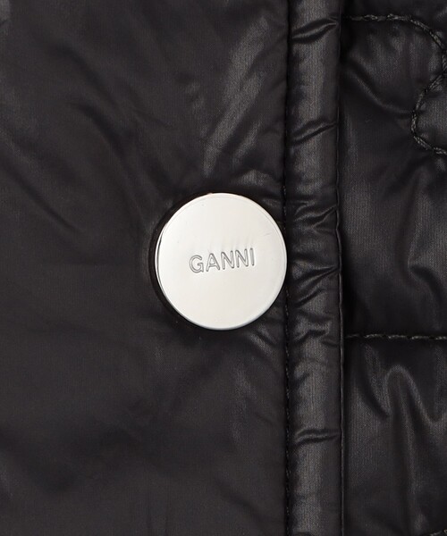 ブルゾン アウター GANNI/ガニー Shiny Quilt Midi Jacket / W0343 / シャイニーキルトミディジャケットの画像