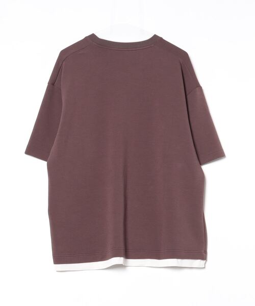 「GLOBAL WORK」 半袖Tシャツ L ブラウン メンズ