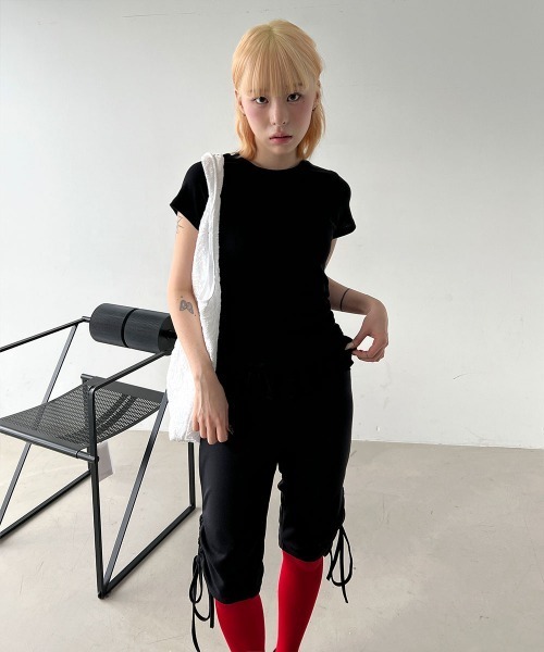 ATTISESSION リブレギンス バイカーパンツ ATTISESSION リブレギンス