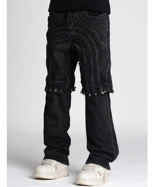 yvngpatra着用 グアピ guapi デニム 32 インチ L.H.P ジーンズ GUAPI/グアピ/Iron Grey Convertible Denim