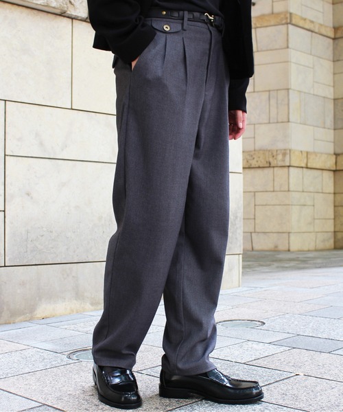 Noen（ノエン） スラックス シンチバックテーパードスラックス メンズ